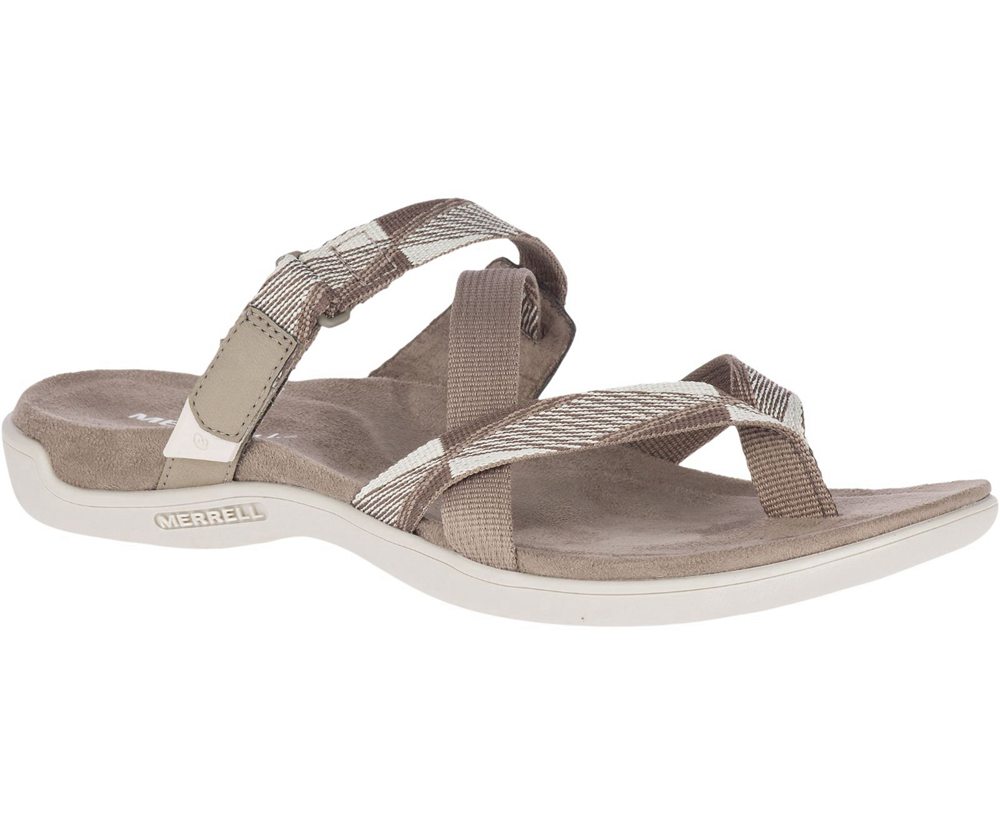 Merrell Sandals Grey - District Mendi Thong - Womens 05QSWFUZK